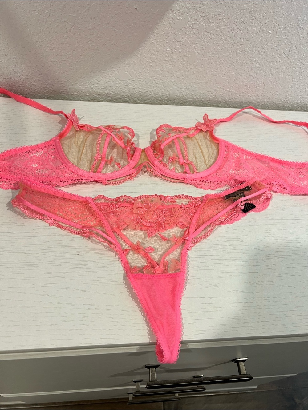 Honey Birdette Coral Lace Underwire Bra